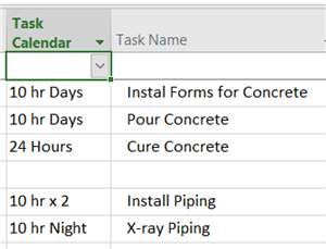 task calendar